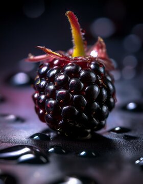 Close-up de una mora