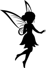 Fairy Silhouette, Fairy SVG, Tooth Fairy Svg, Fairies Svg,magic fairy design	