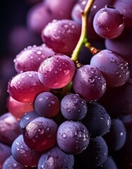 Close-up de unas uvas