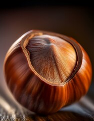 Close-up de una avellana
