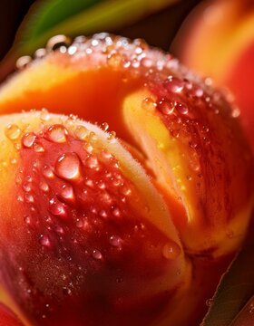Close-up de un durazno