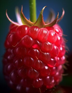 Close-up de una frambuesa