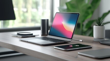 Modern Wireless Charging Setup for Devices