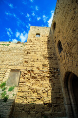 facade of old fortress in the kyrenia (girne) cyprus