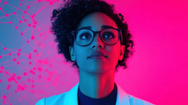 Scientist Engaged with Digital Technology