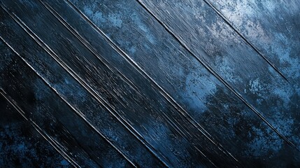 Obraz premium Metallic Blue Background with Diagonal Brush Strokes