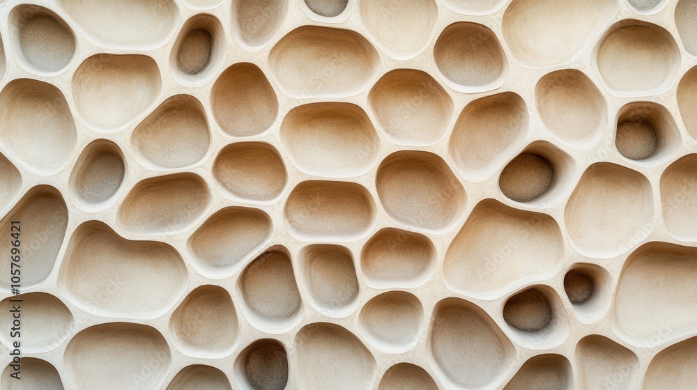 Poster intricate abstract facade with unique patterns