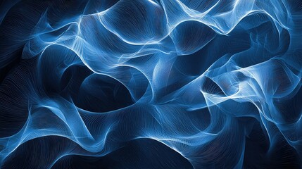 Obraz premium Abstract Navy Blue Light Wave Background
