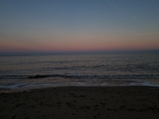 sunset on the beach