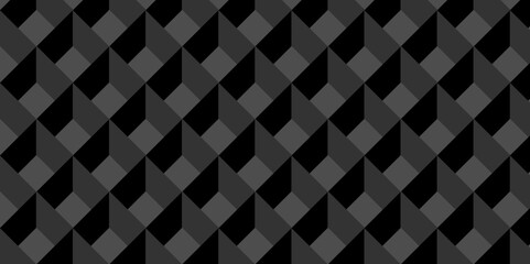 Vector dark black geometric minimal cube hexagon surface texture design. minimal black cubies block and mete glossy thin smooth structure isometric grid banner and wallpaper.