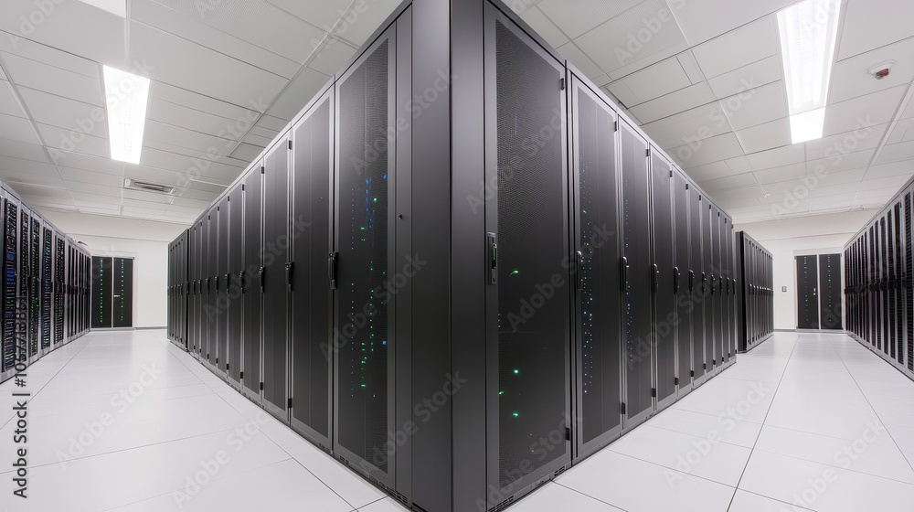 Poster exploring the heart of modern data centers a deep dive into infrastructure and technology innovation