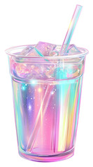 PNG  Soda cup with straw illustration beverage digital.