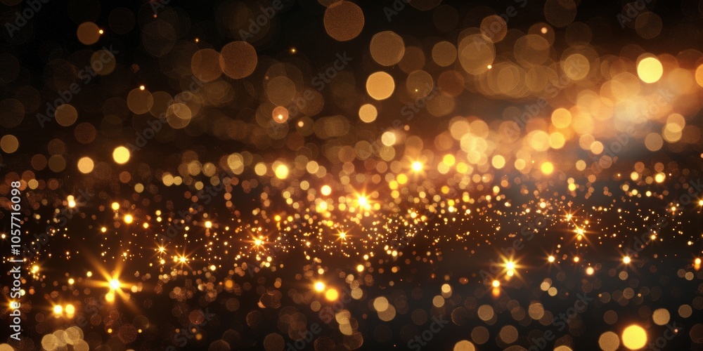 Aufkleber a captivating display of shimmering golden texture contrasted against a deep, rich dark background, 