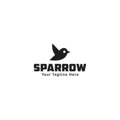 this is a sparrow birds and letter logo design for your company