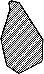 hatch line drawing of sri lanka map.