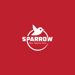 this is a sparrow birds and letter logo design for your company