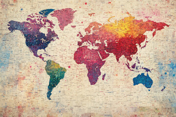 artistic interpretations of the world a colorful journey through map mosaics and collages