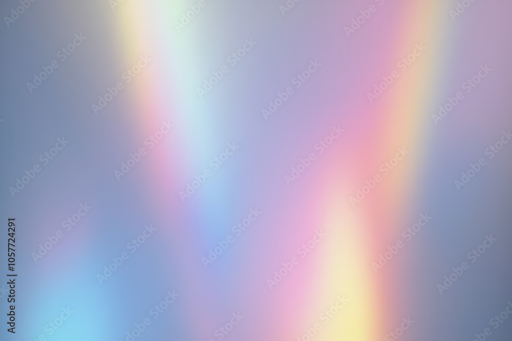 Wall mural ethereal abstract background with soft pastel colors and light refractions for creative design.