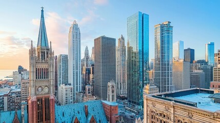 Captivating Skyline View Featuring Historical Architecture
