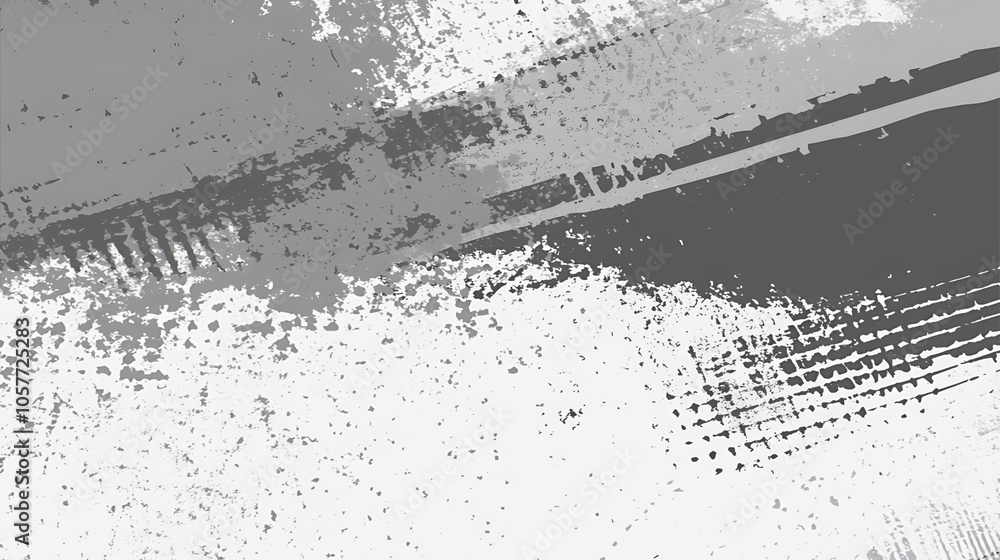 Aufkleber abstract gray and white paint splatter background texture.