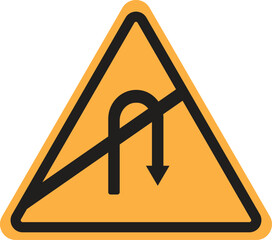 U-TURN BLOCK SIGN