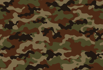 Fototapeta premium texture camouflage modern green pattern, repeat background, army design vector illustration