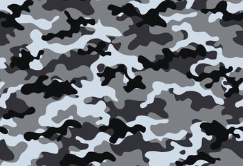 gray camouflage background, military texture, winter design, texture repeat