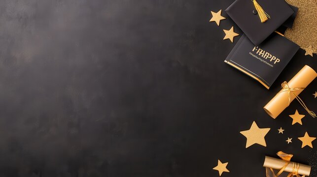 Happy Graduation Celebration Banner Template Design