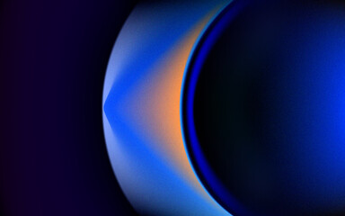 Abstract Background, Blue Curved Transparent Gradient Dark Background with Noise Texture, Grainy Texture, for Design Poster Background Media Design