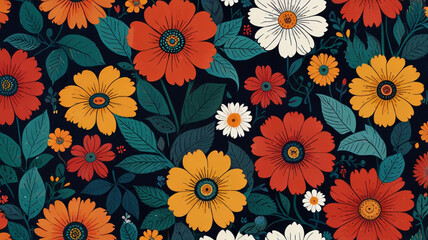 seamless floral background