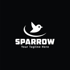 this is a sparrow birds and letter logo design for your company