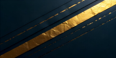 Naklejka premium Elegant Black and Gold Background with Diagonal Stripes