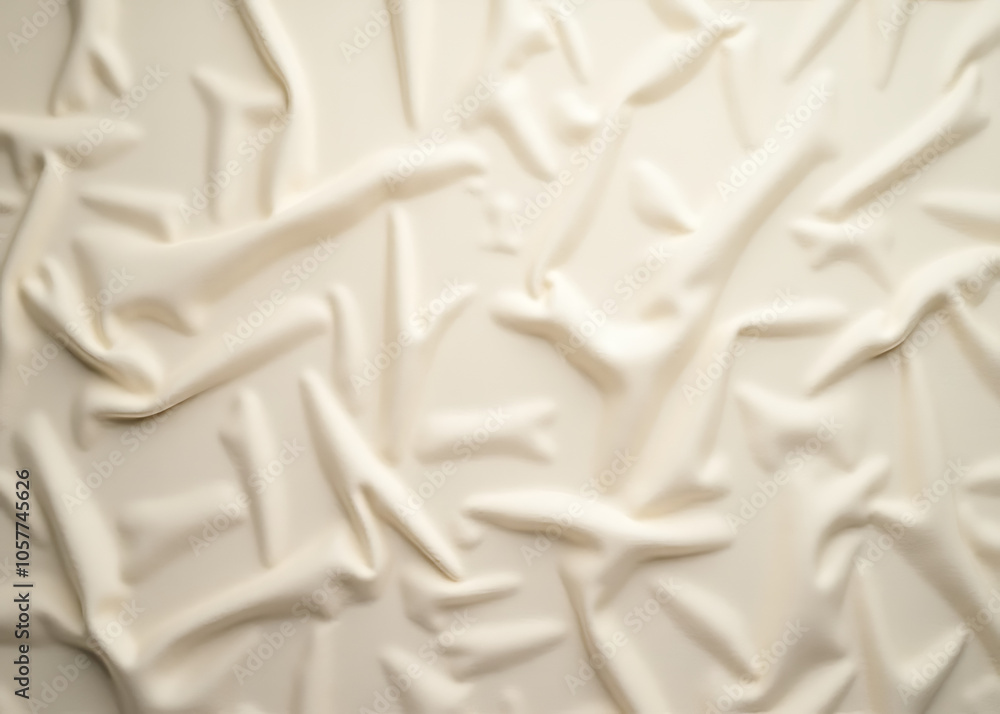 Poster Neutral fabric with a textured banner in the background creates a visually appealing panoramic effect.