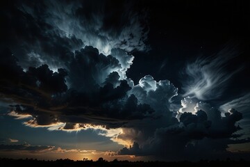 Fototapeta premium Sky, Clouds, Sunset, Air, Oxygen, Sun, Stars