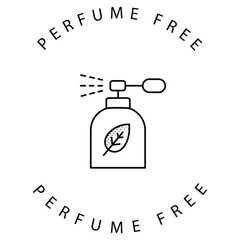 Organic Aroma Eco Perfume Vector Icon Design