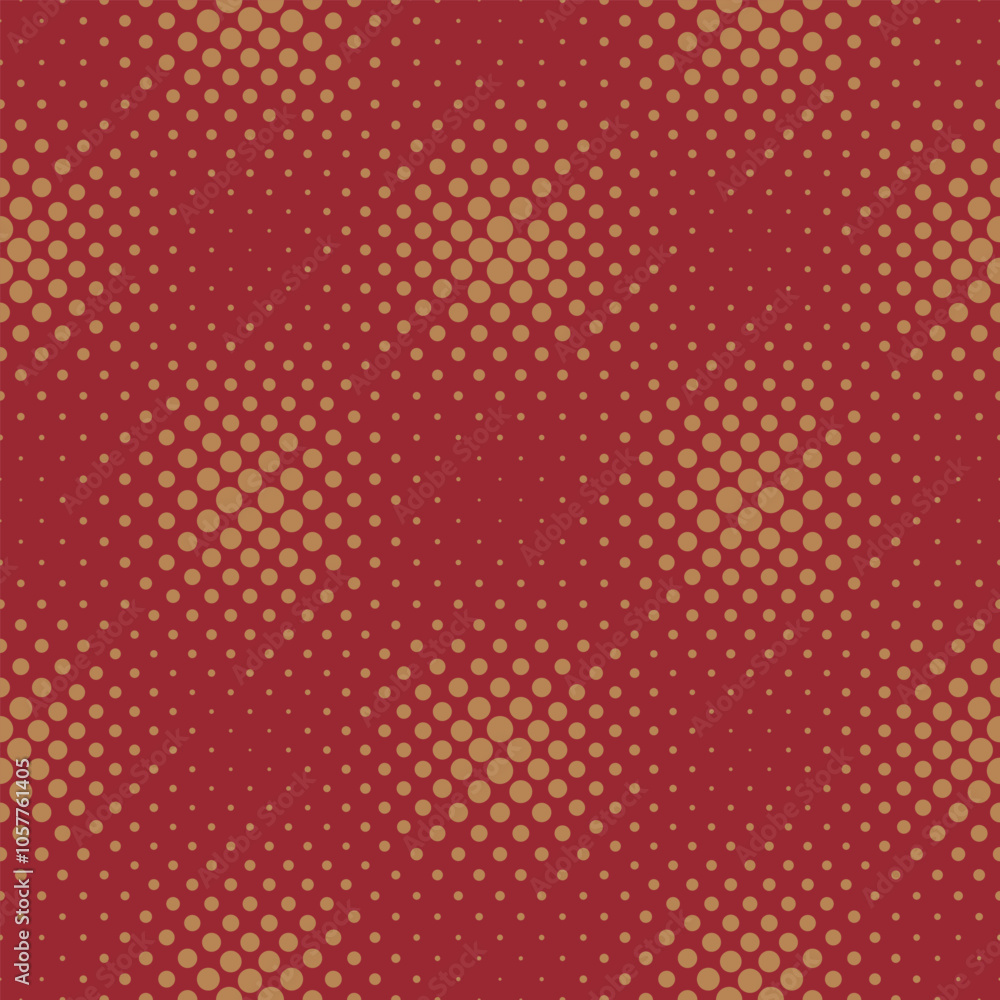 Poster geometrical seamless halftone circle pattern background design - abstract repeating vector graphic