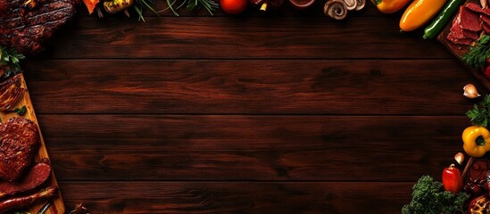 Perfect banner for your next BBQ event, accommodating all tastes.