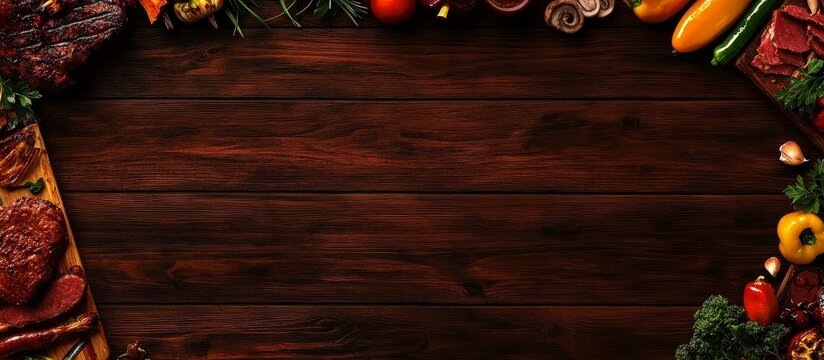 Perfect banner for your next BBQ event, accommodating all tastes.