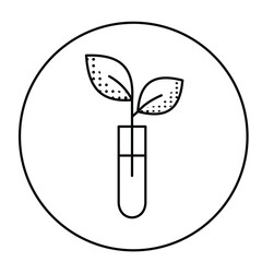 Non-GMO Safe Plant Eco Vector Icon Design