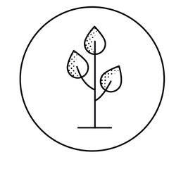 Green Plant Based Eco Symbol Icon Design