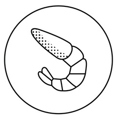 Eco Shellfish Safe Marine Vector Icon Design