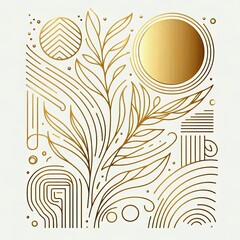 Decorative Composition in the Style of Exquisite Minimalism
