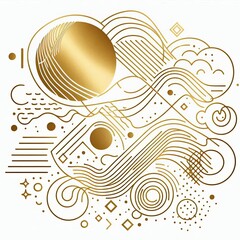 Decorative Composition in the Style of Exquisite Minimalism