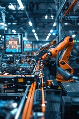 Futuristic Factory: Robotic Precision in Smart Sensor Manufacturing for IoT Integration