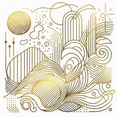 Decorative Composition in the Style of Exquisite Minimalism