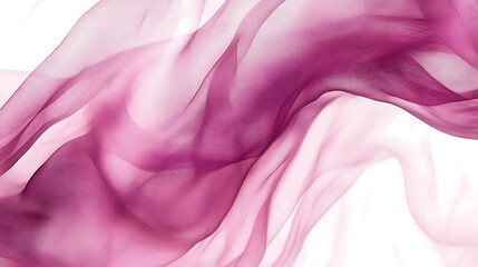 Obraz premium A dreamy, pastel pink chiffon fabric cascading in gentle waves, creating a soft and ethereal background for your artistic projects.