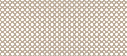 Seamless pattern with white dots in brown background