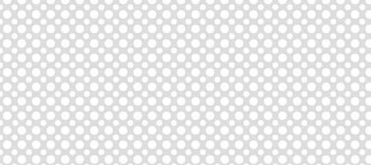 Seamless pattern with white dots in grey background