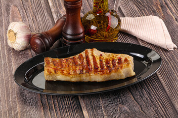 Tasty hot grilled pork loin