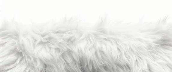 Fur isolated on white: Animal fur , White fluffy wool texture, Fur wildlife